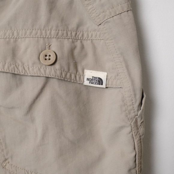 The North Face Women's Horizon Roll-up Trail Shorts Beige Size 4 - Picture 7 of 7
